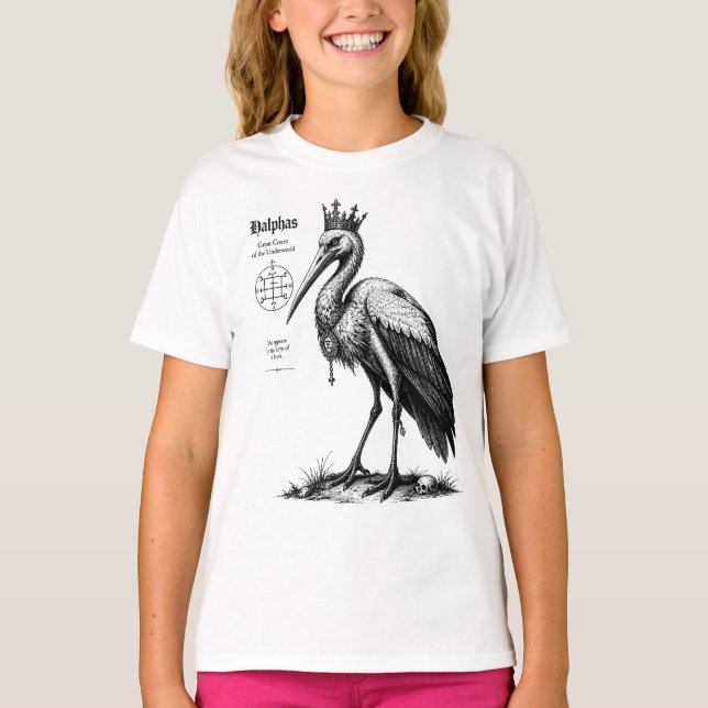 Halphas Ascendant The Stork of Shadows T-Shirt (Front)