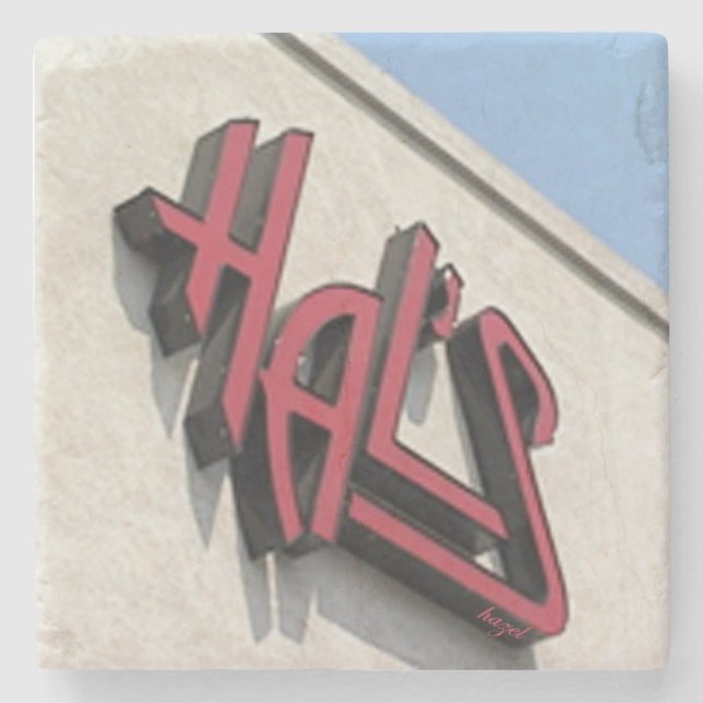 Hal's Steakhouse, Hal's Buckhead, Hal's Atlanta Stone Coaster (Front)