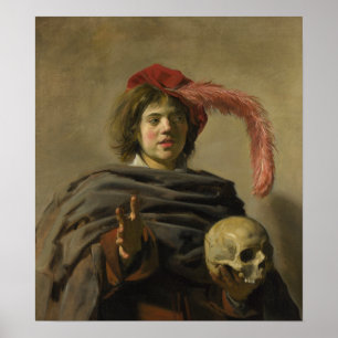 Hals - Young Man With A Skull Poster