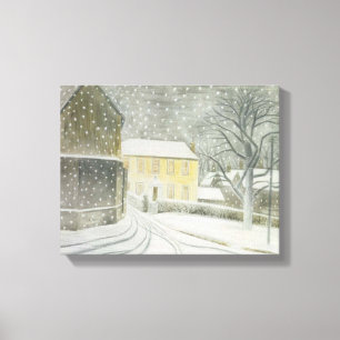 Halstead Road in Snow (by Eric Ravilious) Canvas Print