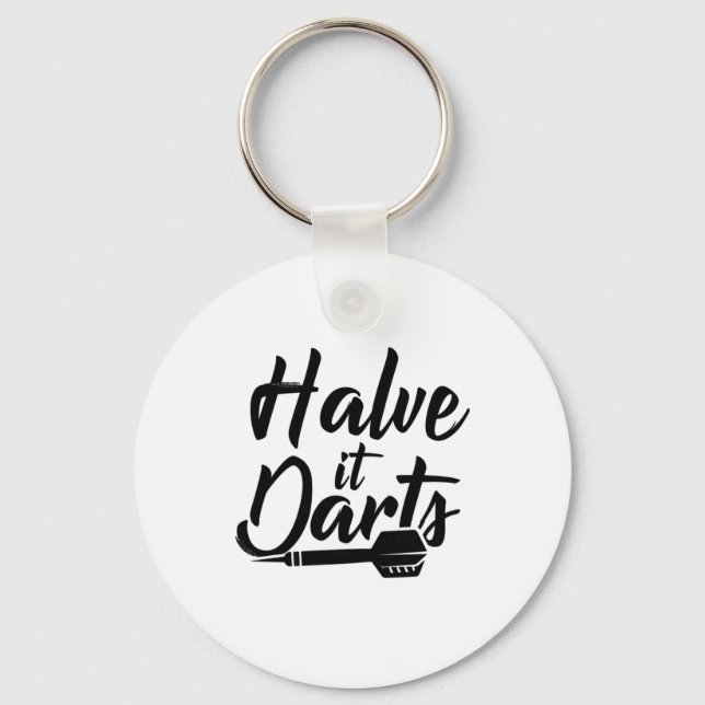 Halve It Darts Keychain (Front)