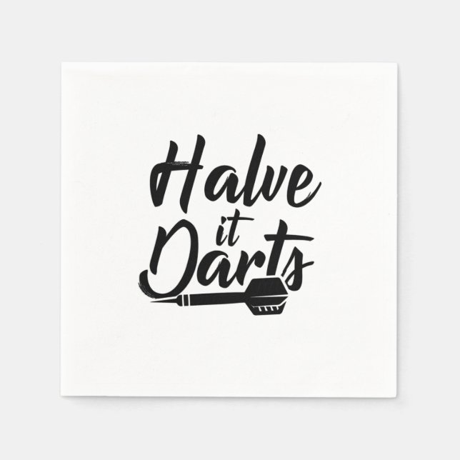 Halve It Darts Napkin (Front)