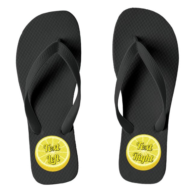 Halve Lemon Flip Flops (Footbed)