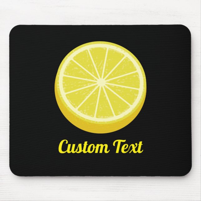 Halve Lemon Mouse Pad (Front)
