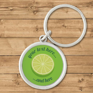 Halve Lime Keychain