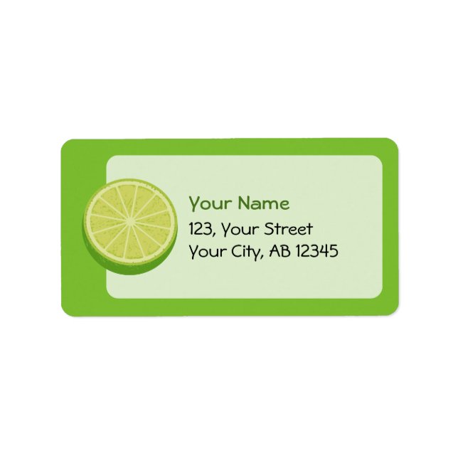 Halve Lime Label (Front)