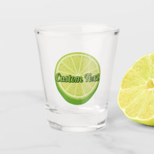 Halve Lime Shot Glass