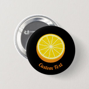 Halve Orange 2 Inch Round Button