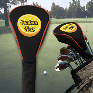 Halve Orange Golf Head Cover