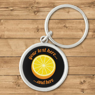 Halve Orange Keychain