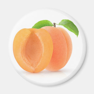 Halved apricots magnet