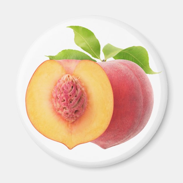 Halved peaches magnet (Front)