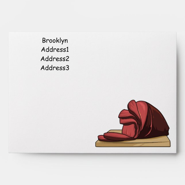 Ham cartoon illustration envelope (Front)