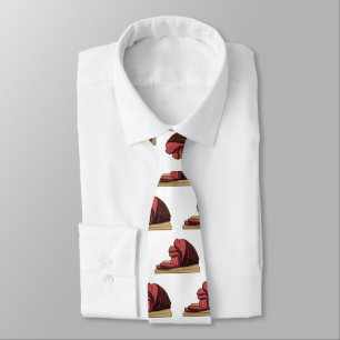 Ham cartoon illustration  tie