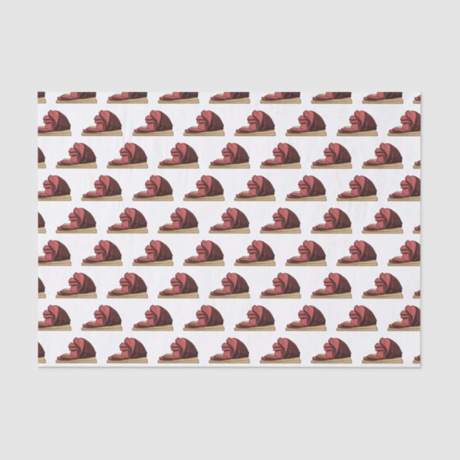 Ham cartoon illustration  tissue paper (Front)