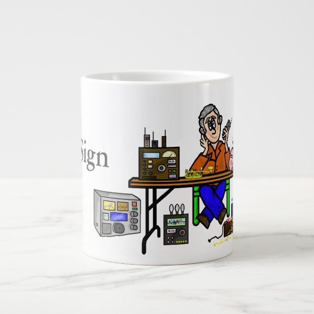 Ham Fest Ham Radio vendeur Nom Mug (Devant)