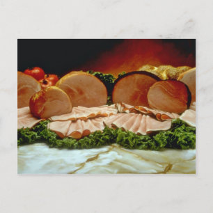 Ham, from the haunch of a pig or boar postcard