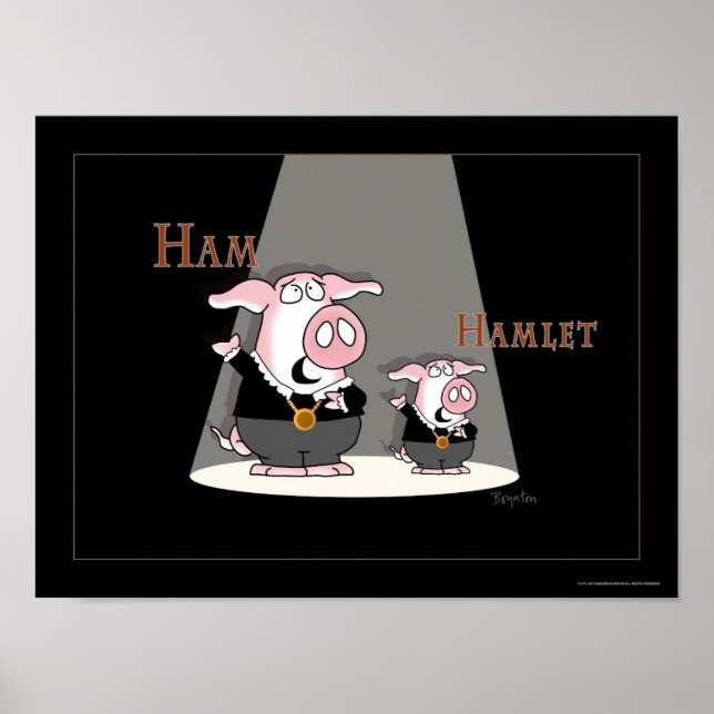 HAM/HAMLET poster by Sandra Boynton (Front)