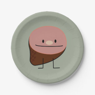 Ham holiday protein honey baked smoked pork paper plate