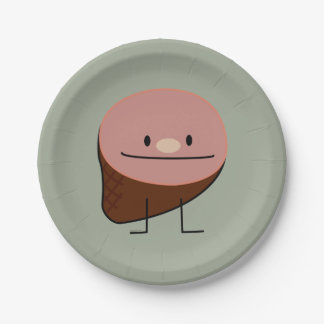 Ham holiday protein honey baked smoked pork paper plate