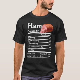 Ham Nutrition Thanksgiving Christmas Costume Food  T-Shirt