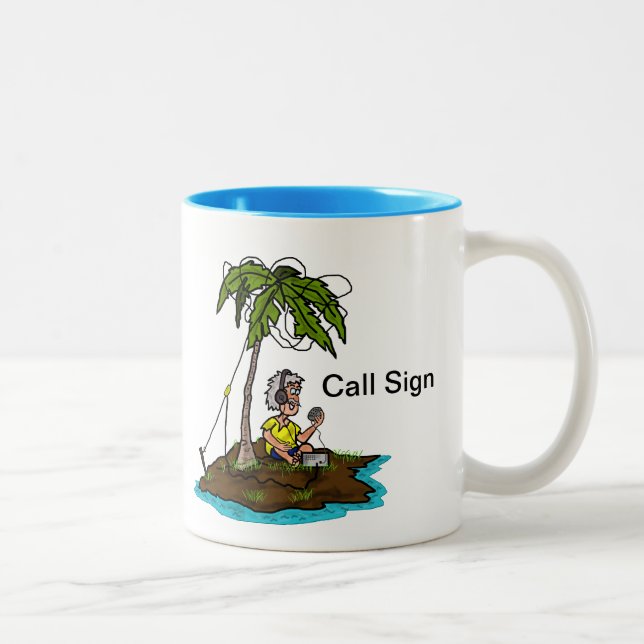 Ham on Island with Rig Mug  Customize It! (Right)