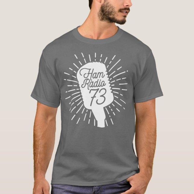 Ham Radio 73 Burst T-Shirt (Front)