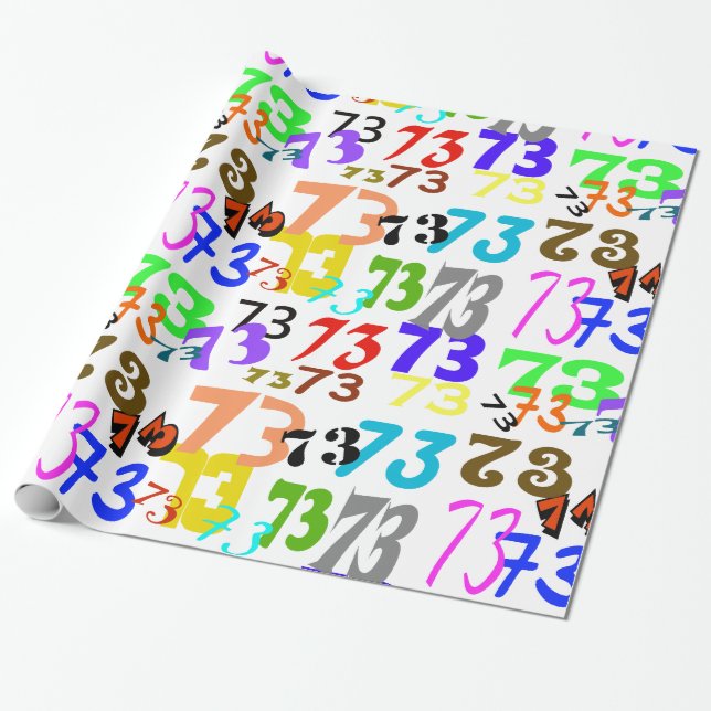 Ham Radio 73 Code Gift Wrap (Unrolled)