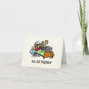Ham Radio All Nighter Birthday Card
