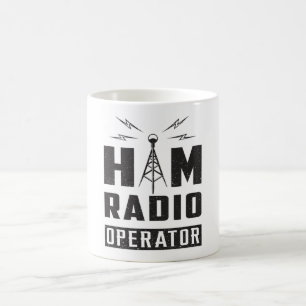 HAM Radio Amateur Frequency Operator Antenna Gift Coffee Mug