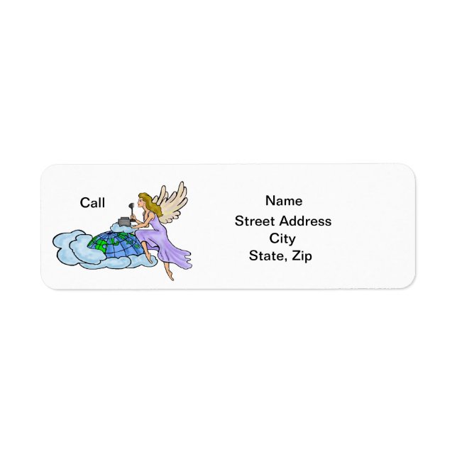 Ham Radio Angel Address Labels to Customize (Front)