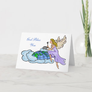 Ham Radio Angel Christmas Card  Customize It!