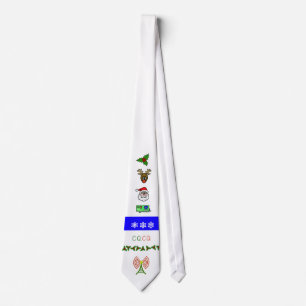Ham Radio Christmas Tie with Fun Graphics