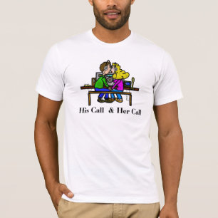 Ham Radio Couple Customize Call Signs T-shirt