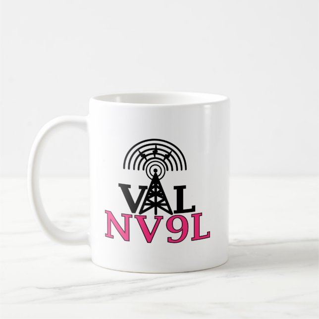 Ham Radio Custom Call Designs Coffee Mug (Gauche)