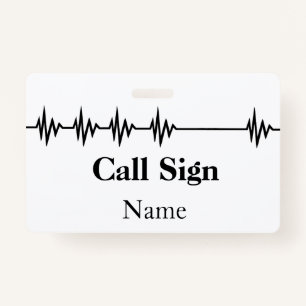 Ham Radio Customize Badge Name Call Sign, etc.