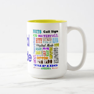 Ham Radio Digital Mode Word Collage Mug