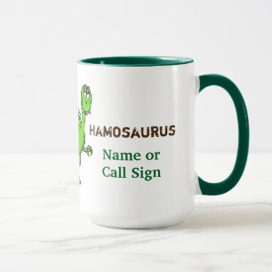 Ham Radio Dinosaur Mug   Customize It!