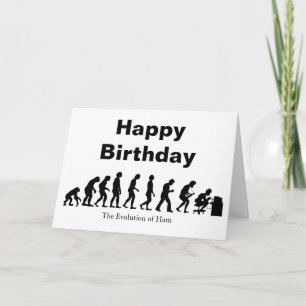 Ham Radio Evolution Birthday Card  Customize It!