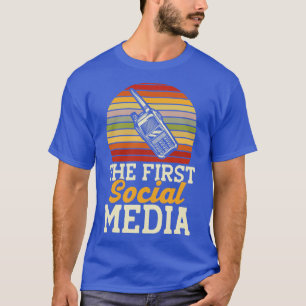 Ham Radio First Social Media Vintage Amateur Radio T-Shirt