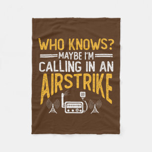Ham Radio Gear Design Ham Operator Amateur Radio  Fleece Blanket