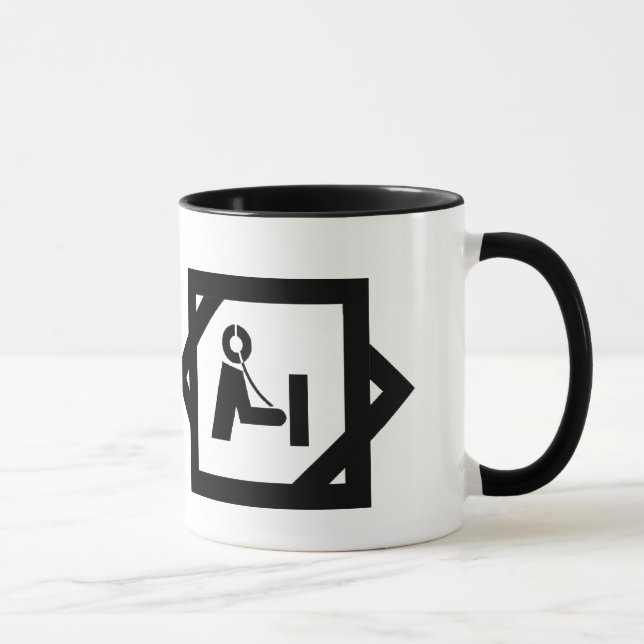 Ham Radio Icon in Shack  Mug   Customize It! (Right)