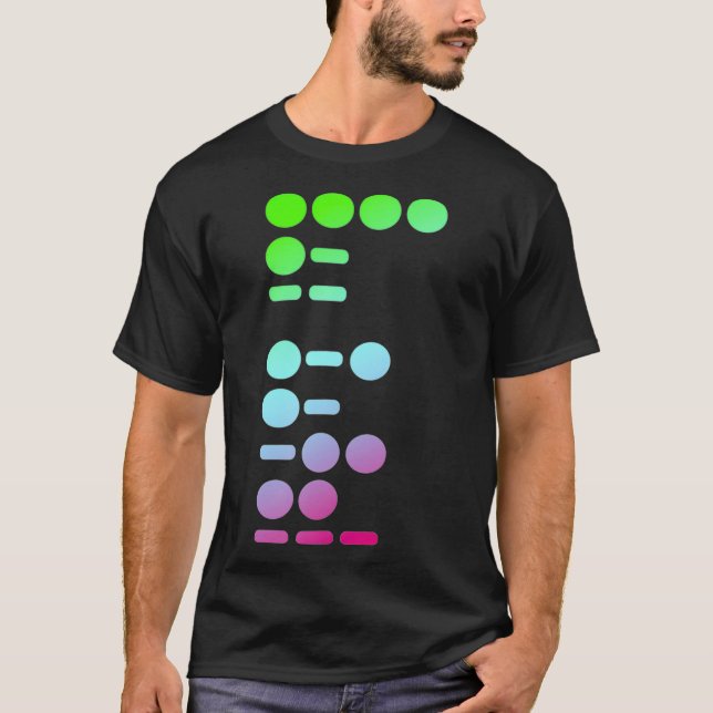 HAM Radio In Morse Code For HAM Radio T-Shirt (Front)