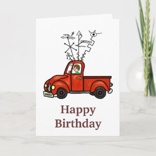 Ham Radio Mobile Rig Truck Birthday Card