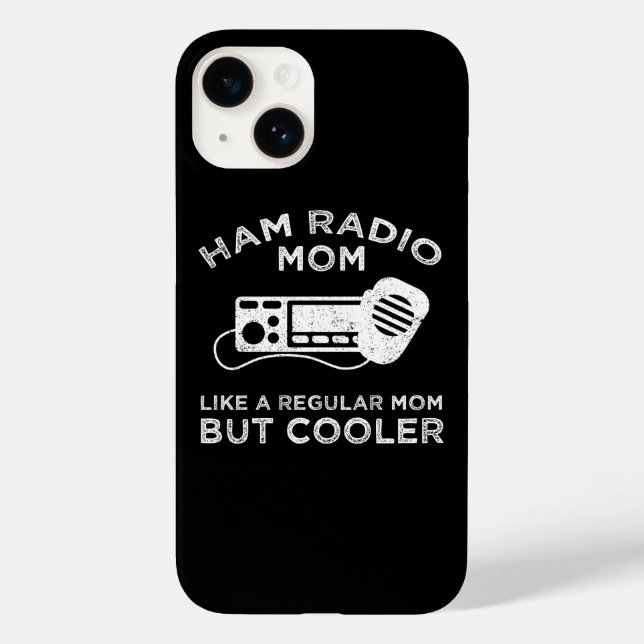 Ham Radio Mom - Like A Regular Mom But Cooler Case-Mate iPhone Case (Back)