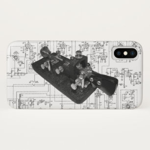 Ham Radio Morse Code Semi-Automatic Key iPhone X Case