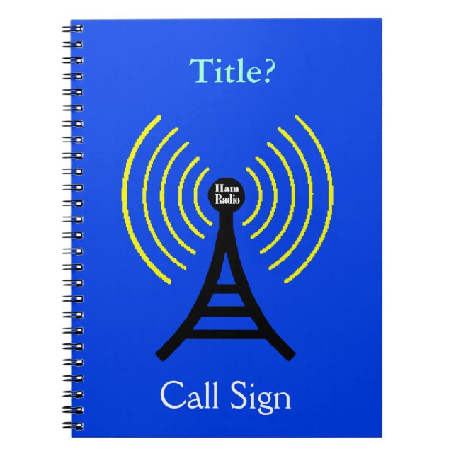 Ham Radio Notebook with Transmitter (Front)