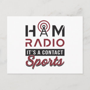 HAM Radio Operator Amateur Code Antenna Gift Idea Postcard