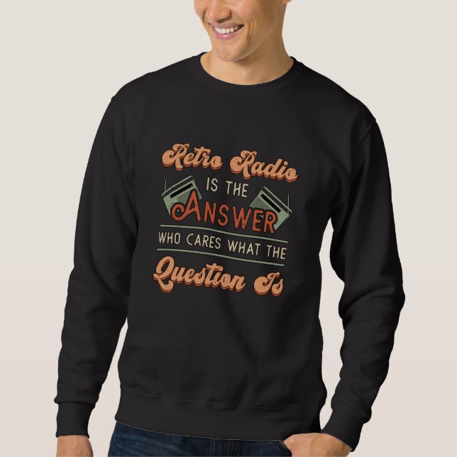 HAM Radio Operator Antenna Frequency Amateur Gift Sweatshirt (Front)