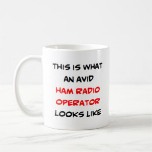 ham radio operator, avid coffee mug